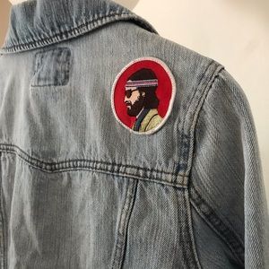 Denim Jacket Customized w/ Wes Anderson Patches